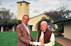 Stephen Skelton, Mr English Wine, receiving the Robert Mondavi Prize